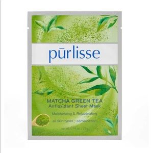 NWT Purlisse Matcha Green Antioxidant Sheet Mask. Moisturizing and Rejuvenating